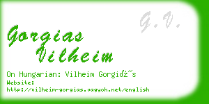 gorgias vilheim business card